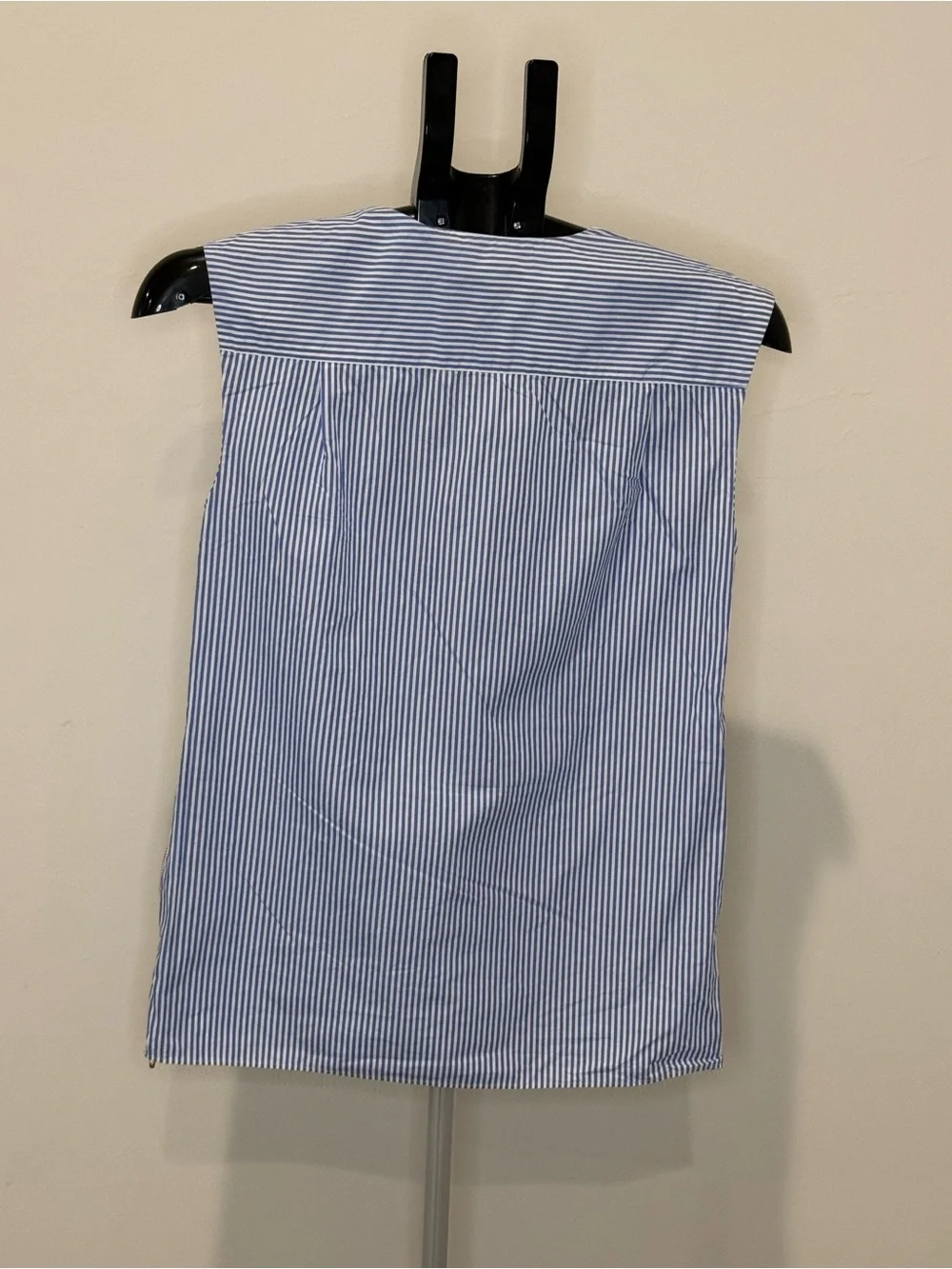 J.Crew Blue & White Striped Sleeveless Popover Top – Size 00